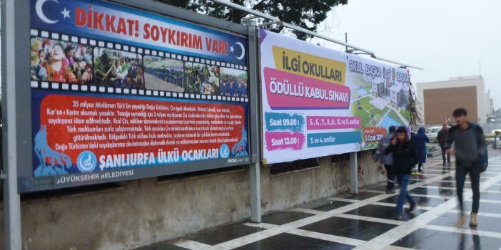 Şanlıurfa Ülkü Ocakları'ndan Doğu Türkistan’daki Çin Zulmüne Tepki.