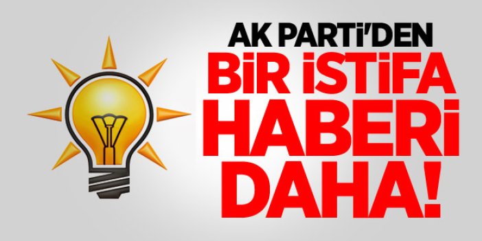 Ak Parti'den bir istifa haberi daha!