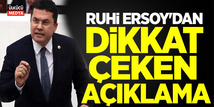 MHP'li Ruhi Ersoy'dan Dikkat Çeken İran-İsrail Açıklaması